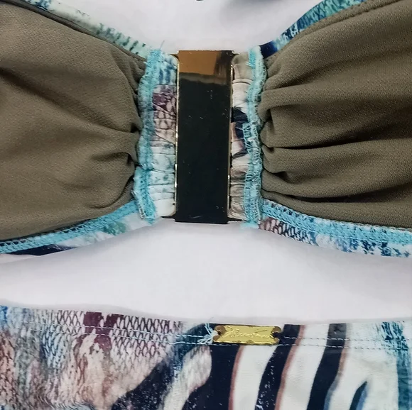 Paula Hermanny by Vixx bikini Snake Print Aqua Jewelled - Picture 7 of 9